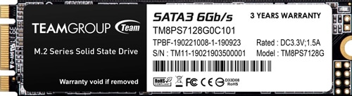 Team 128 GB MS30 TM8PS7128G0C101 M.2 SATA 3.0 SSD