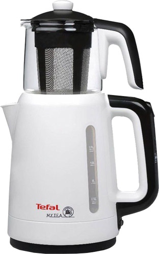 Tefal My Tea Beyaz 1500 W Cam Demlikli Çay Makinesi