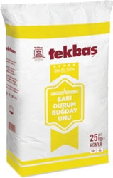 Tekbaş 25 kg Sarı Durum Makarnalık Eriştelik Buğday Unu