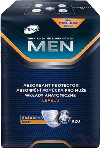 Tena Men Level 3 Super 5 Damla Erkek Mesane Pedi 20'li Fiyatları,  Özellikleri ve Yorumları