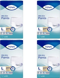 Tena Proskin Pants Normal 5.5 Damla Büyük Boy (L) Emici Külot 30'lu 4 Paket