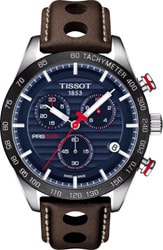 Tissot PRS 516 Chronograph T100.417.16.041.00 Deri Kordon Mavi Erkek Kol Saati