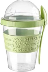 Titiz Plastik Ap-9199/ 600 ml Hazneli Yeşil Yoğurt Kabı