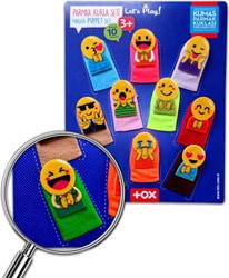 Tox Emojiler 10 Parça Parmak Kukla
