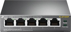 TP-Link TL-SF1005P 4 Port 10/100/1000 Mbps Gigabit Switch