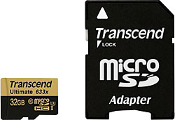 Transcend 32 GB Ultimate 633x UHS-I Micro SDHC Hafıza Kartı