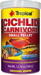 Tropical Cichlid Carnivore Small Pellet 250 ml / 90 gr Balık Yemi
