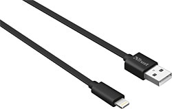 Trust 1 m iPhone Lightning Siyah 20127 Şarj Kablosu