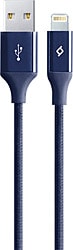Ttec AlumiCable 2DK16L Lacivert 1.2 m USB to Lightning Şarj Kablosu