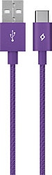 Ttec AlumiCable 2DK18MR 1.2 m Mor USB to Type-C Şarj Kablosu