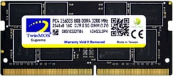 Twinmos 8 GB 3200 MHz DDR4 CL19 SODIMM MDD48GB3200N Ram