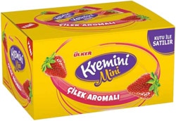 Ülker Kremini Mini Çilek Aromalı 7 gr 50'li Yumuşak Şekerleme