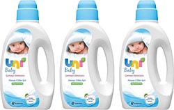 Uni Baby Hassas Ciltler 1500 ml 3'lü Çamaşır Deterjanı