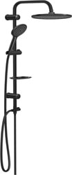 Valtemo Deluxe VS-5015 Jet Black Tepe Duş Seti