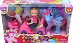 Vardem Kutulu Arabalı Sevimli 2 Atlı Bebek Set WG-87165