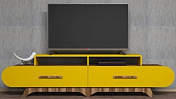 Variant Flora Ceviz-Sarı TV Ünitesi