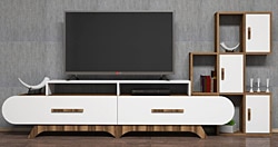 Variant Flora Duvar Raflı TV Ünitesi