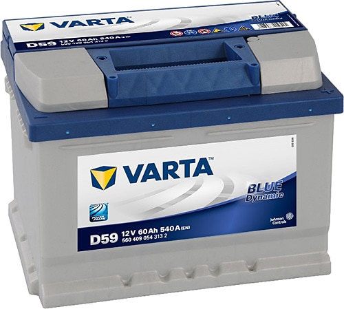 Batterie blue dynamic VARTA D48 12V 60AH 540A 560411054 232X173X225mm