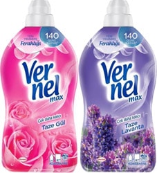 Vernel Max Taze Gül + Lavanta Yumuşatıcı 1.44 lt 2'li