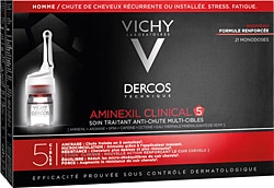 Vichy Dercos Aminexil Clinical 5 Erkek 21x6 ml Saç Dökülmesine Karşı Serum