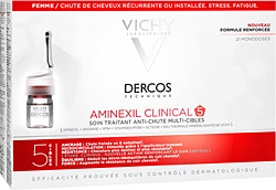 Vichy Dercos Aminexil Clinical 5 Kadın 21x6 ml Saç Dökülmesine Karşı Serum