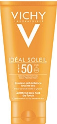 Vichy Ideal Soleil Dry Touch Emulsion Spf 50 50 ml Karma ve Yağlı Ciltler Güneş Kremi