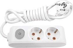 Viko Multi-let Topraklı Anahtarlı 3 m 2'li Priz