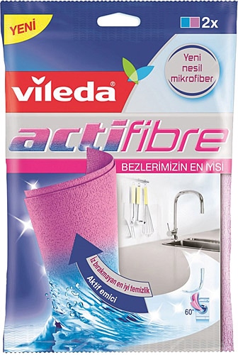 Bayeta Actifibre Vileda 2 Unid. Microfibers 2,72X2X56X2Cm. Home Cleaning  kitchen tools accessories home, Mop Mop