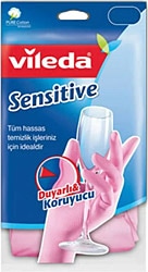 Vileda Sensitive Candy Pink Küçük Boy Temizlik Eldiveni