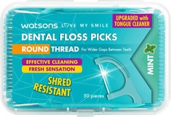 Watsons Floss Picks Naneli Kürdanlı Diş İpi 50 Adet