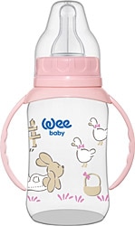 Wee Baby 744 Klasik Kulplu PP Biberon 150 ml Pembe