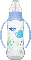 Wee Baby 745 Klasik Kulplu PP Biberon 270 ml Mavi