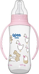Wee Baby 745 Klasik Kulplu PP Biberon 270 ml Pembe