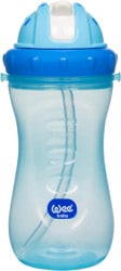 Wee Baby 761 Renkli Pipetli 340 ml Bardak Mavi