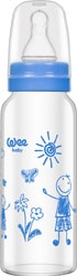 Wee Baby 771 Isıya Dayanıklı Cam Biberon 180 ml Mavi