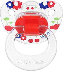 Wee Baby 837 Şeffaf Desenli Damaklı No:2 6-18 Ay Emzik