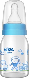 Wee Baby 877 Klasik Cam Biberon 125 ml Mavi