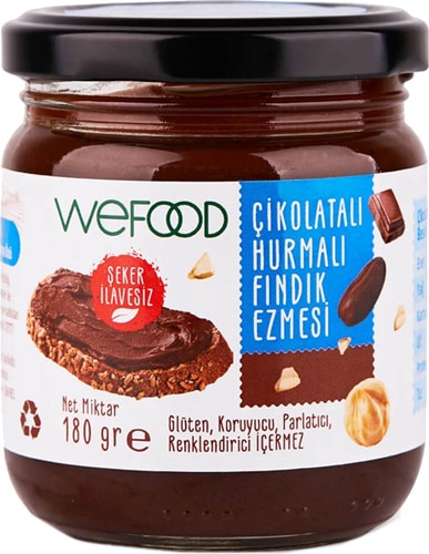 Şekersiz Fındık Ezmesi 180g