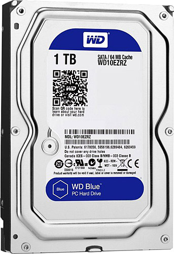 Western Digital 3.5" 1 TB Blue WD10EZRZ SATA 3.0 5400 RPM Hard Disk