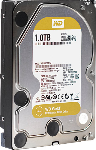 Western Digital Gold WD1005FBYZ SATA 3.0 7200 RPM 3.5