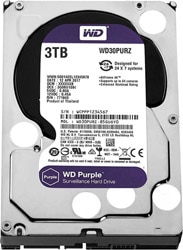 Western Digital 3.5" 3 TB Purple WD30PURZ SATA 3.0 5400 RPM Hard Disk