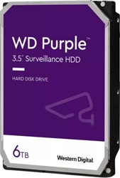 Western Digital 3.5" 6 TB Purple WD62PURZ SATA 3.0 5400 RPM Harddisk