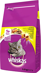 Whiskas Tavuklu ve Sebzeli 3.8 kg Yetişkin Kuru Kedi Maması