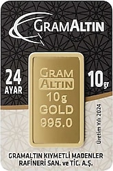 10 gr 24 Ayar 995.0 Milyem Gram Altın