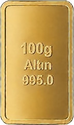 100 gr 24 Ayar 995.0 Milyem Gram Altın