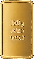 100 gr 24 Ayar 999.9 Milyem Gram Altın