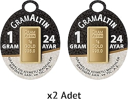 2'li 1 gr 24 Ayar Gram Altın