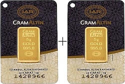2'li 5 gr 24 Ayar Gram Altın