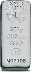 250 gr 5'li Külçe Gümüş