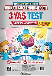 Adeda Yayıncılık Dikkati Güçlendirme Seti Görsel Algı Testi (3 Yaş) - Osman Abalı